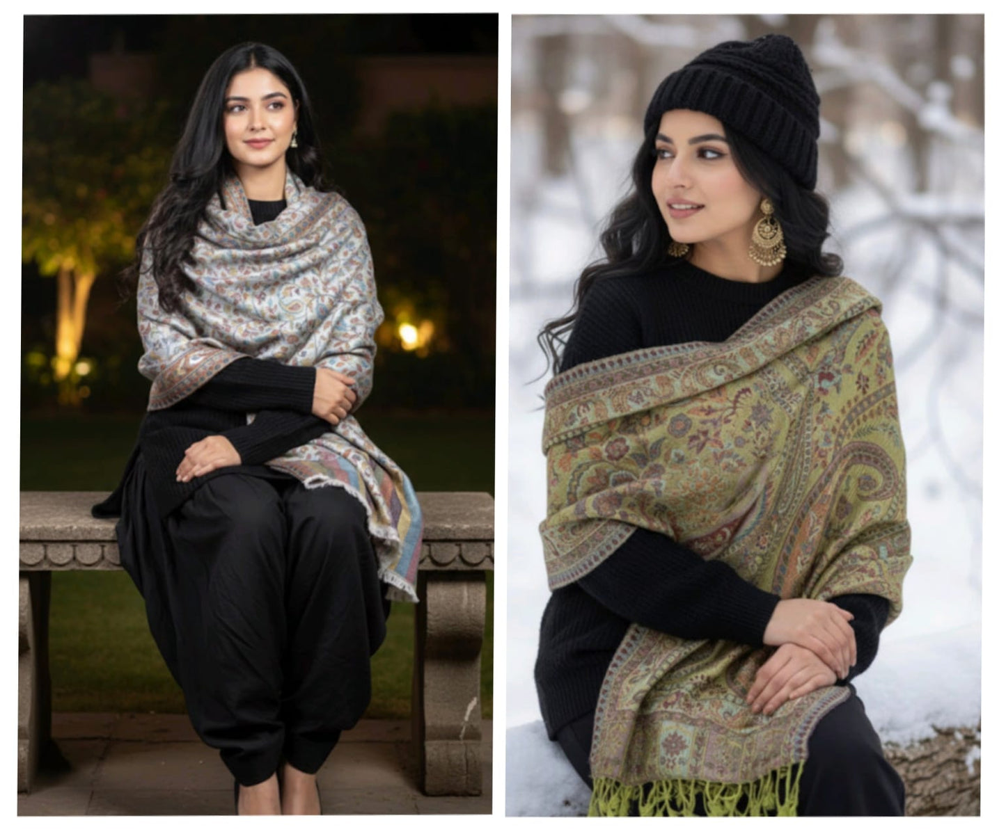 The Classic Elegance Duo | White & Light Green