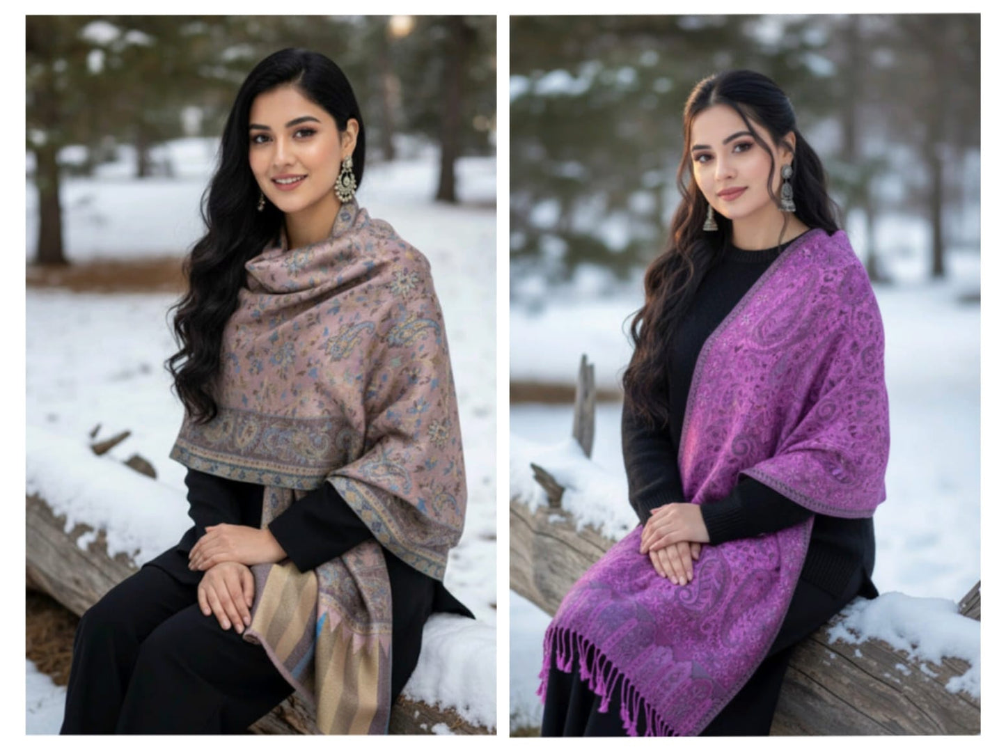The Classic Elegance Duo | Pink & Biscuit Brown