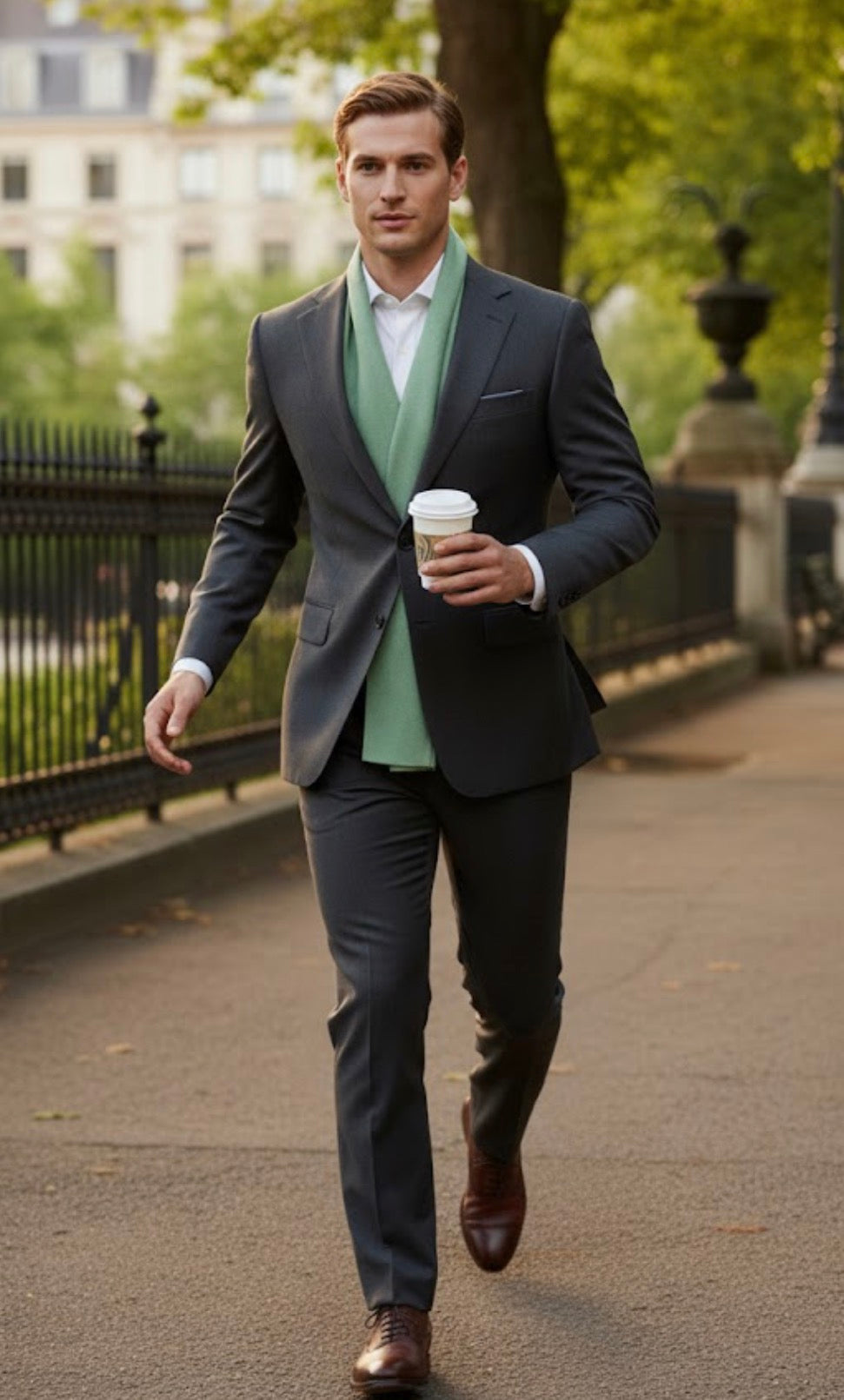 Craftique Extra Soft Light Green Colored Woollen Unisex Stole