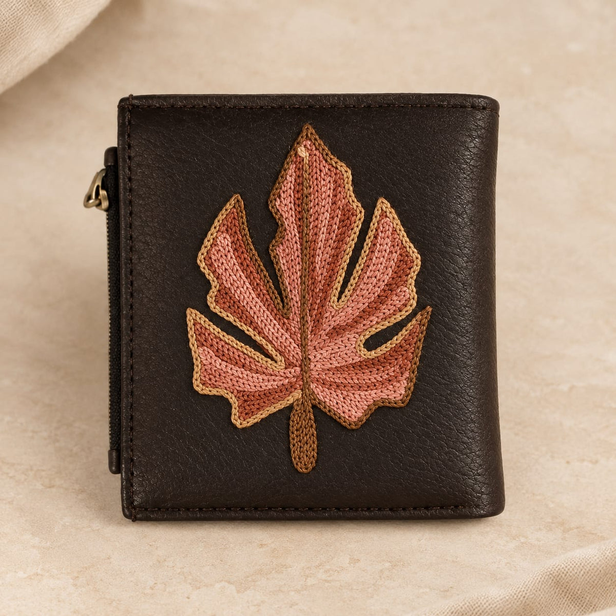 Premium Unisex Wallet | kashmiri Embroidered | Deep Expresso