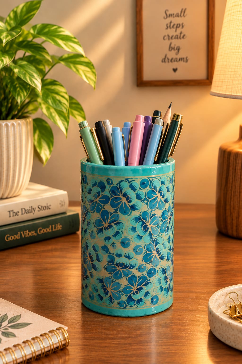 Paper Mache Pen Holders | Set of 2 | Handmade
